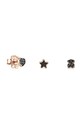 Pozlacené stříbrné náušnice Tous Mini Motif 3-pack pozlacení růžová 1001932500