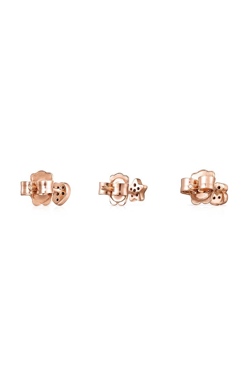 Doplňky Pozlacené stříbrné náušnice Tous Mini Motif 3-pack 1001932500 růžová