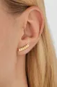 χρυσαφί Ασημένια επιχρυσωμένα σκουλαρίκια Tous Straight