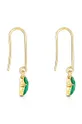 Ασημένια επιχρυσωμένα σκουλαρίκια Tous Icon Color χρυσαφί