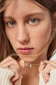 Серебряное колье с позолотой Tous Straight золотой 1001898400