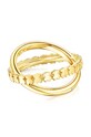 Akcesoria Tous pierścionek ze srebra pokrytego złotem 12 Straight 1003489512 złoty