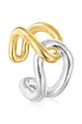 барвистий Срібний перстень з позолотою Tous Жіночий