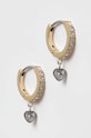 Обици Fossil циркони злато JF04358998