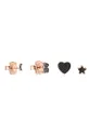ροζ Ασημένια επιχρυσωμένα σκουλαρίκια Tous 4-pack Γυναικεία