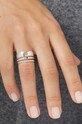 Stříbrný prsten Tous Ring Mix 3-pack stříbrná 1003198712