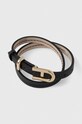 Furla bransoletka skórzana czarny FJ0408BTU