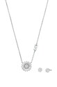 Серебряный комплект - колье и серьги Michael Kors серебрянный MKC1651SET