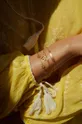 Pozlačena zapestnica Lilou  Bron pozlačen z 18 karatnim zlatom