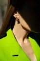 χρυσαφί Επιχρυσωμένα σκουλαρίκια Lilou Ginko