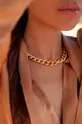 Pozlaćena ogrlica Lilou  Nehrđajući čelik pozlaćen 18-karatnim zlatom