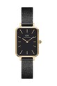 Ρολόι Daniel Wellington Quadro 20X26 Pressed Ashfield μαύρο DW00100558