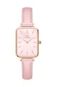 Ρολόι Daniel Wellington Quadro Pink leather ροζ DW00100636