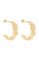 золотий Позолочені сережки Lilou Flowers Жіночий