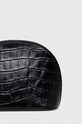 Akcesoria Lilou kosmetyczka skórzana POUCH/BLACRO/PO czarny