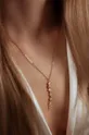 Pozlačena ogrlica Lilou Sparkling zlata