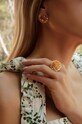 Позолочені сережки Lilou Bloom 201/24/KOL/PO золотий AA00