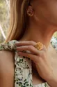 Επιχρυσωμένα σκουλαρίκια Lilou Bloom χρυσαφί
