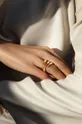 Επιχρυσωμένο δαχτυλίδι Lilou χρυσαφί