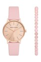 Sat i narukvica Armani Exchange roza AX7150SET