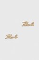 Σκουλαρίκια Karl Lagerfeld ζιρκόνια χρυσαφί 240W3924