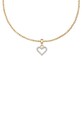 Prívesok z krištáľov Daniel Wellington Charm Heart White Crystal DW00400432 zlatá AA00