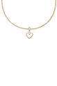 Privjesak Daniel Wellington Charm Heart Hanging Shape DW00400433 zlatna AA00