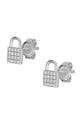 Accesorii Fossil cercei de argint JFS00626040 argintiu