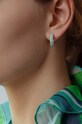 Серьги покрытые серебром Lilou Colors 205/13/KOL/NO1/TUR/SR серебрянный AA00