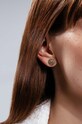 Позолочені сережки Lilou Microsetting золотий 1/10/KOL/CZC/PO