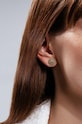 Επιχρυσωμένα σκουλαρίκια Lilou Microsetting χρυσαφί 1/10/KOL/CZC/PO