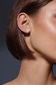 Позолоченные серьги Lilou Microsetting 3/10/KOL/BIC/PO золотой AA00