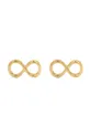 χρυσαφί Χρυσά σκουλαρίκια Lilou Infinity Γυναικεία