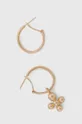 χρυσαφί Επιχρυσωμένα σκουλαρίκια Lilou Luck Γυναικεία