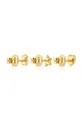 Επιχρυσωμένα σκουλαρίκια Tous 3-pack Bold Motif Επιχρυσωμένο με χρυσό 18 καρατίων