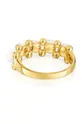 Δαχτυλίδι από επιχρυσωμένο ασήμι Tous 12 Επιχρυσωμένο με χρυσό 18 καρατίων, Καλλιεργημένο μαργαριτάρι