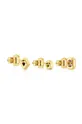 Ασημένια επιχρυσωμένα σκουλαρίκια Tous 3-pack Πέτρα, Ασήμι 925 επιχρυσωμένο με χρυσό 18 καρατίων