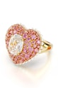 Swarovski pierścionek HYPERBOLA cyrkonia różowy 5690057