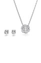Swarovski colier si cercei IDYLLIA argintiu 5685437