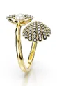 Swarovski gyűrű IDYLLIA fém, Swarovski kristály, akril gyöngy
