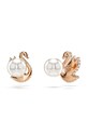 Swarovski cercei SWAN negru 5684608