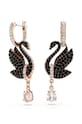 Náušnice Swarovski Swan Darčekový box čierna 5678047