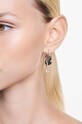 Náušnice Swarovski Swan 5678047 čierna