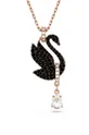 többszínű Swarovski nyaklánc Swan Női