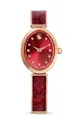 czerwony Swarovski zegarek CRYSTAL ROCK OVAL Damski