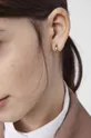 Ασημένια επιχρυσωμένα σκουλαρίκια Tous Basics Γυναικεία