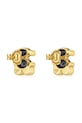 Accesorii Tous cercei din argint placat cu aur Bold Bear Gem 1004226700 argintiu