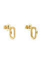 Аксесуари Золоті сережки Tous Hold Oval 1004226900 золотий