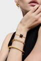 Zapestnica iz srebra prevlečenega z zlatom Tous Color Black zlata 1004235300