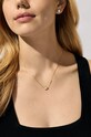 Колье и серьги из позолоченного серебра Michael Kors золотой MKC1759CZSET